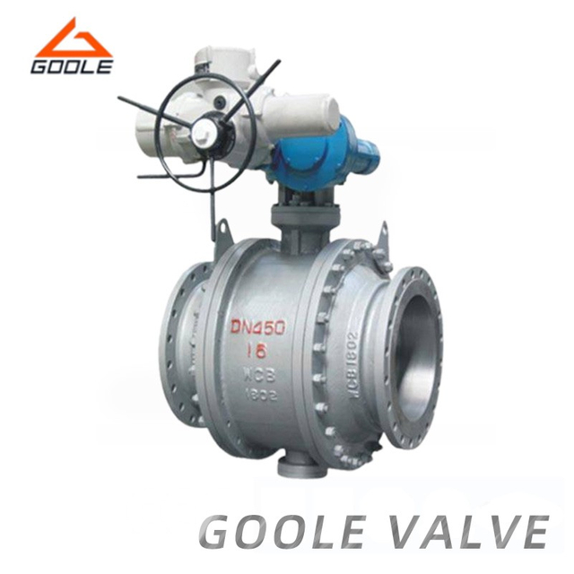 3PCS Electric Actuated Cast Steel Trunnion Ball Valve