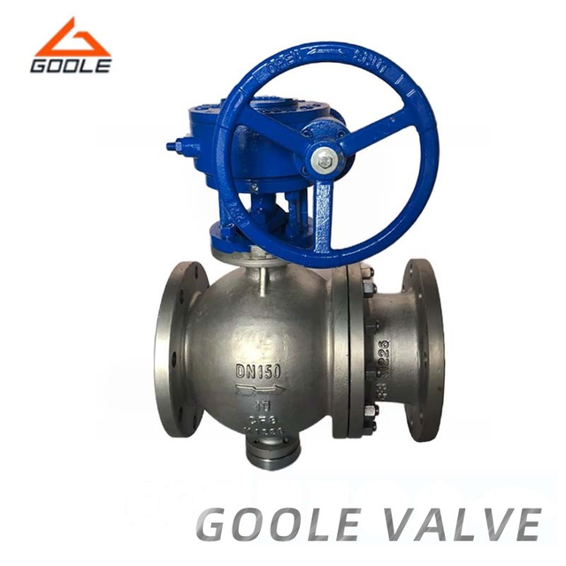 2PCS Stainless Steel Full Bore Flange Eccentric Semi-Spherical Ball Valve