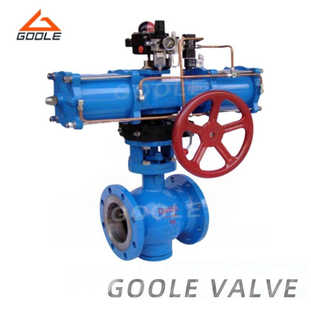 Pneumatic Actuated V Port Regulating Ball Valve/V Port Ball Valve