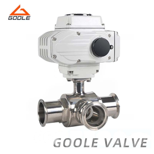 Electric Sanitary 3-Way Ball Valve