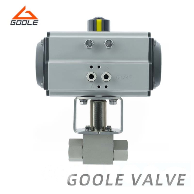 Pneumatic Operated High Pressure Threaded Ball Valve