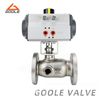Pneumatic Integrated Body Flanged Ends Insulation Jacketed Ball Valve