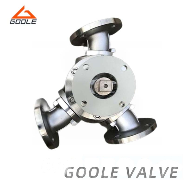Lever Operated Y Port Three Way Ball Valve