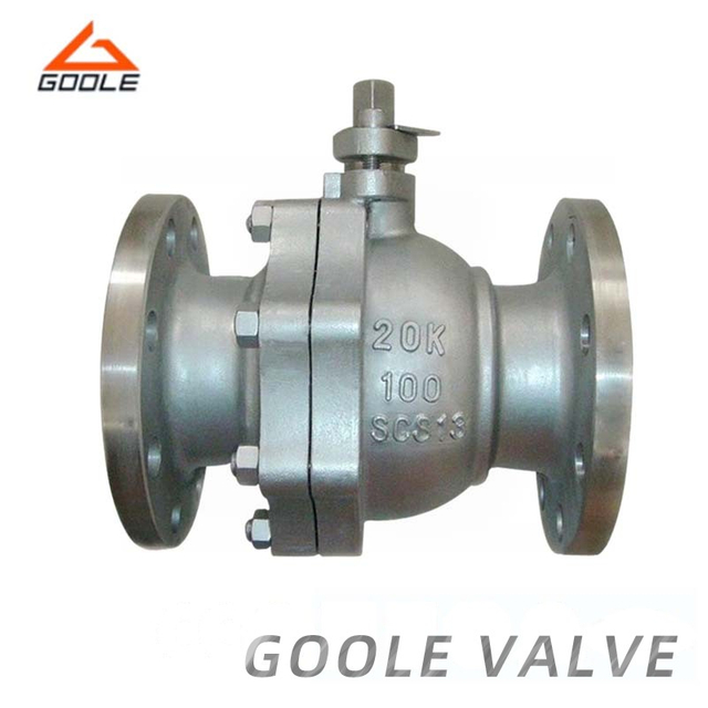 2 PCS Stainless Steel Flanged Floating Ball Valve