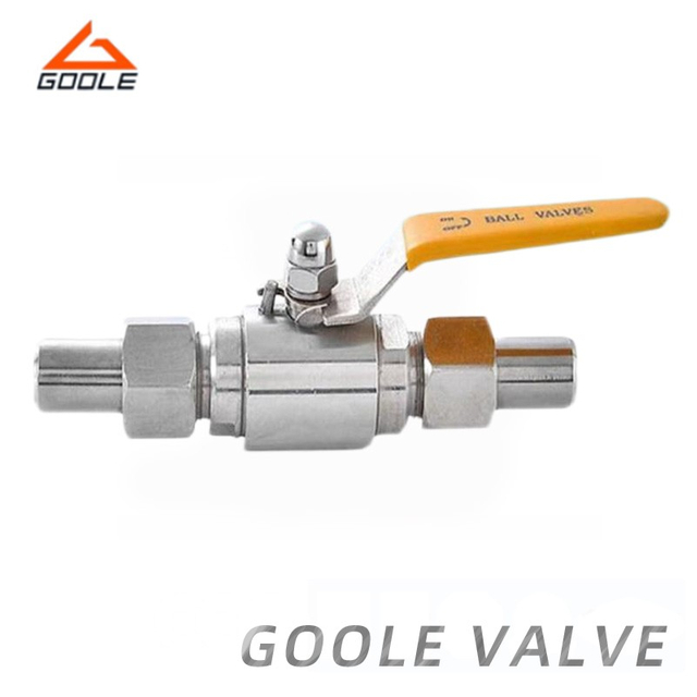 Stainless Steel High Pressure Movable Joint External Threaded Gas Source Ball Valve