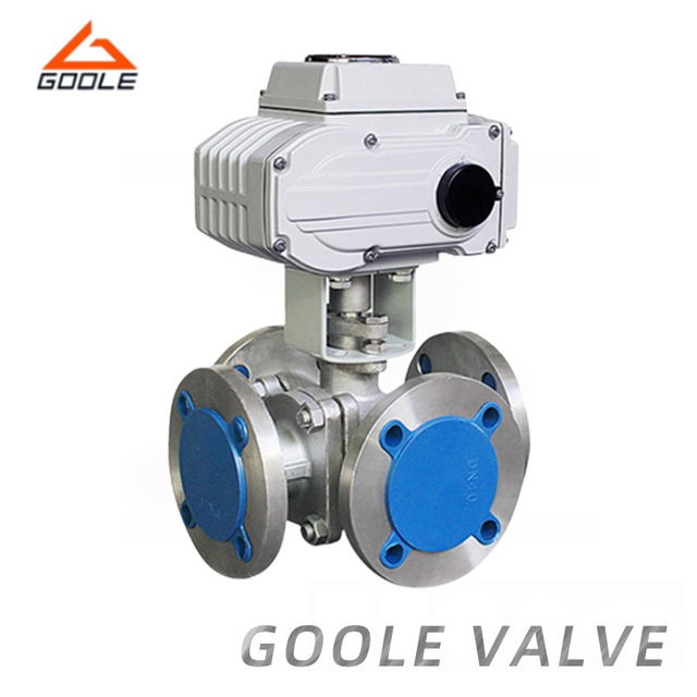 Electric Forged Steel Four Way Multi-Type Floating Ball Valve