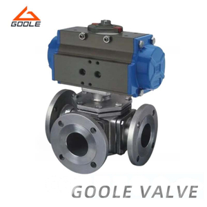 Pneumatic Actuated T-Type Ball Valve for Efficient Flow Direction