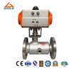 Pneumatic 1PC Integrated Body Flanged Ends Insulation Jacketed Ball Valve