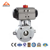 Pneumatic Stainless Steel Short Type Jacketed Floating Ball Valve