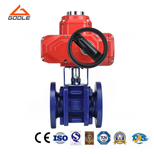 Electric Operated 3PCS Design Ceramic Lined Floating Ball Valve