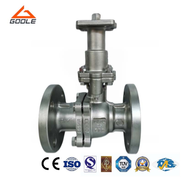 2PCS Flanged Cryogenic Ball Valve with Extended Stem