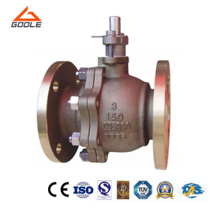Bronze 2PCS Flanged Side Entry Split Body Floating Ball Valve