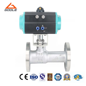 Pneumatic Handle Operated Integrated Body High Temperature Ball Valve