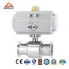 Pneumatic Actuated 1PC Sanitary Quick Installation Ball Valve 