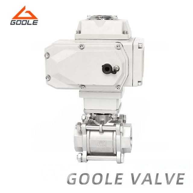 Electric 3 PC 1000 Wog Metaled Seated Threaded Ball Valve
