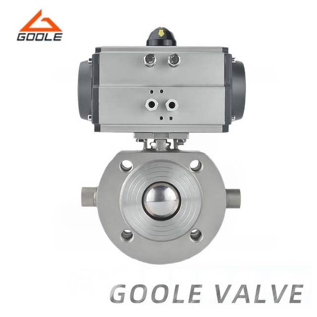 Pneumatc Short Type Jacketed Ball Valve