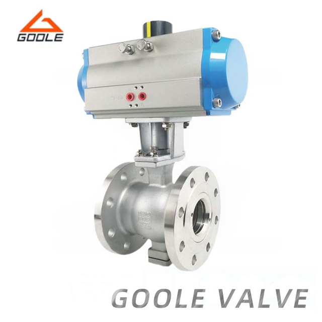 Pneumatic Forged Steel Flanged V Type Control Ball Valve