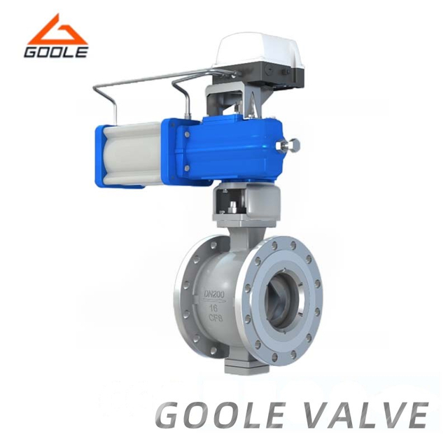 Pneumatic Actuated Forged Steel V-Port Regulating Ball Valve