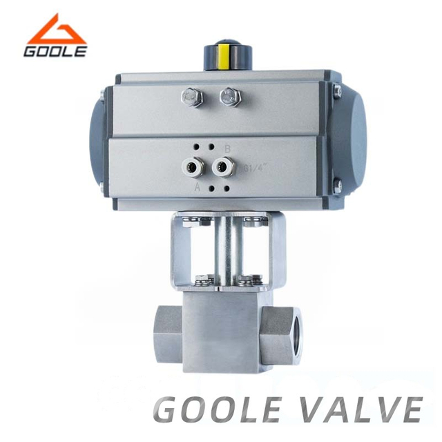 Pneumatic Actuated Threaded High Pressure Ball Valve