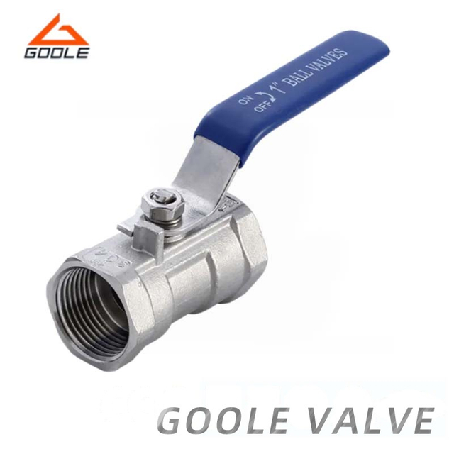 Stainless Steel Single Piece Threaded Ball Valve