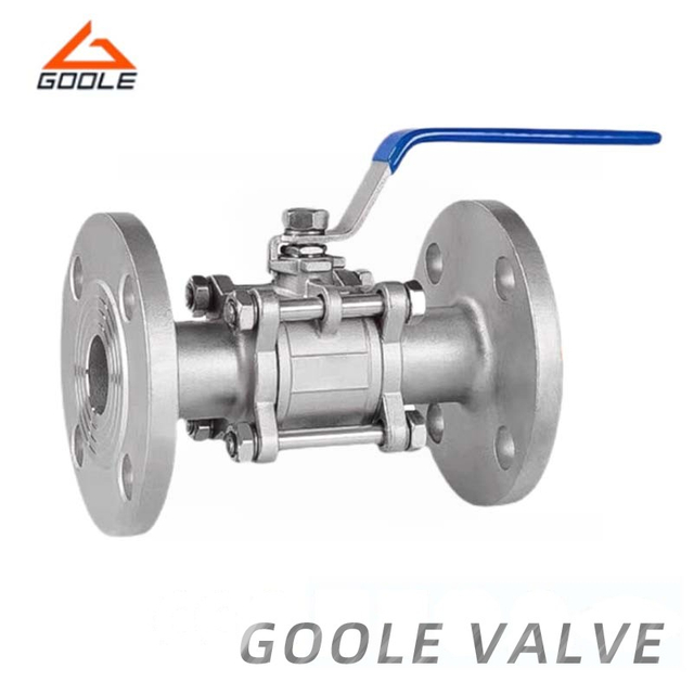 Tri-Clamp Forged Stainless Steel 3 Piece Ball Valve