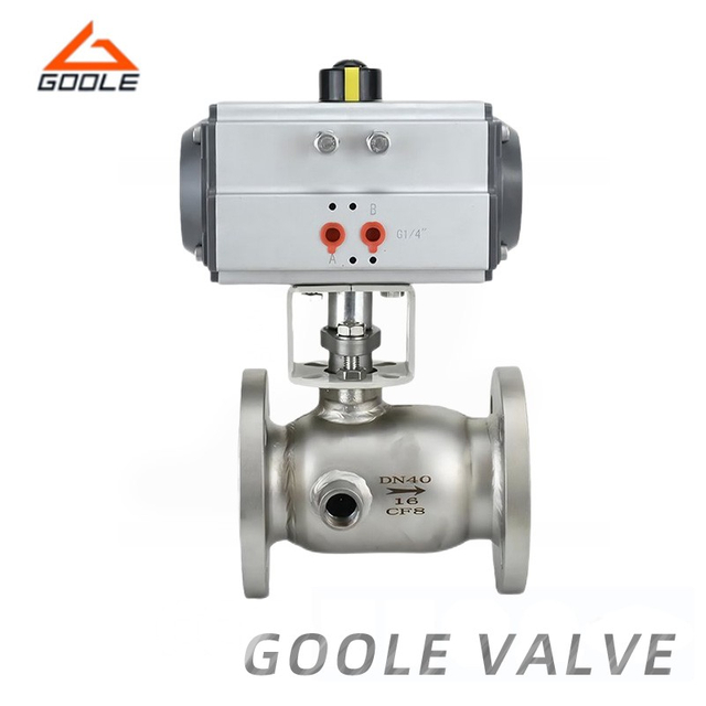 Pneumatic Integrated Body Flanged Insulation Jacketed Ball Valve