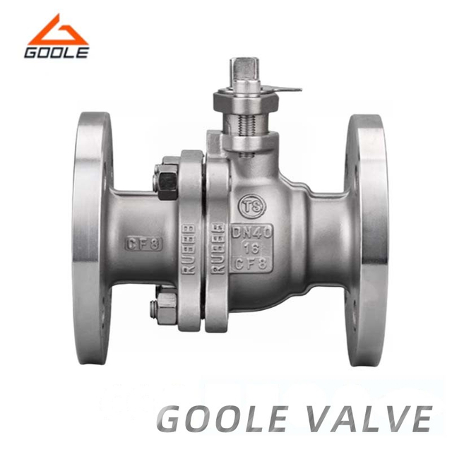 2 PCS Stainless Steel Flanged Floating Ball Valve