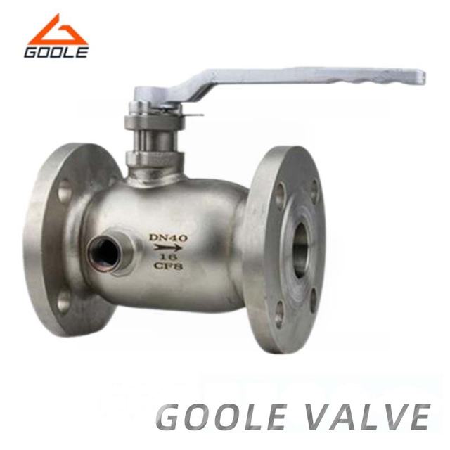 Lever Operated 1PC Full Jacketed Flanged Floating Ball Valve 