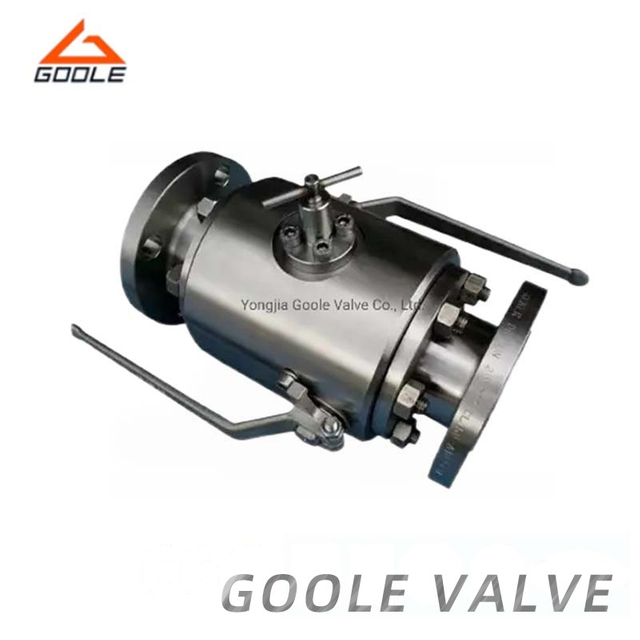 Double Block and Bleed Lever Operated/Trunnion Dbb Ball Valve