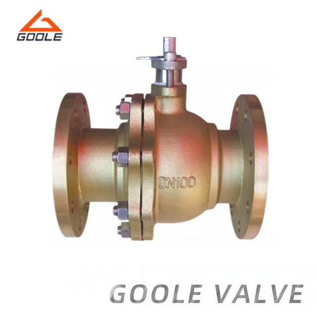 Brass/Bronze /Copper 2PCS Flanged Side Entry Floating Ball Valve
