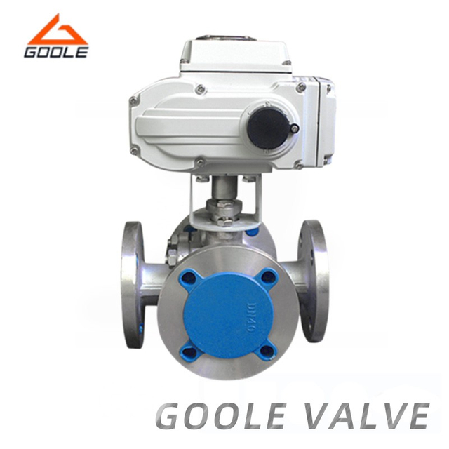 Electric Forged Stainless Steel Four Way Multi-Type Floating Ball Valve
