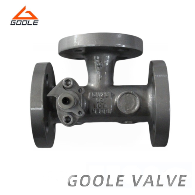 T Port Flanged Ends Combination Three Way Ball Valve