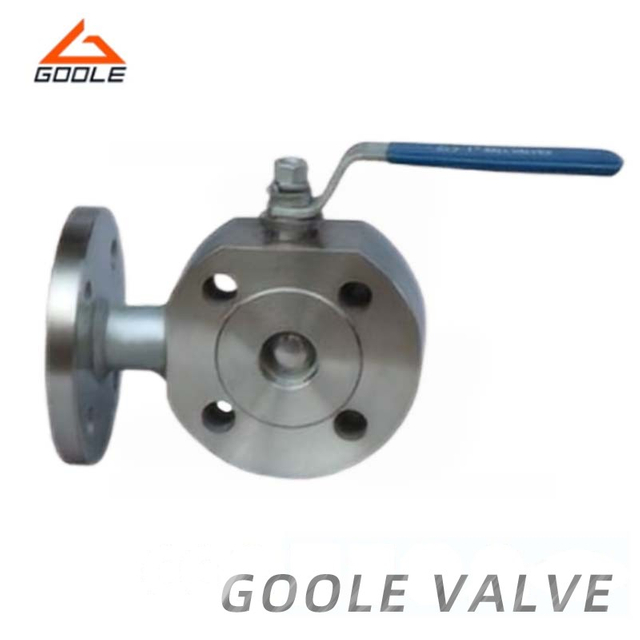 Wafer Manual Operated T Type Three Way Ball Valve