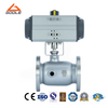 Pneumatic 1PC Integrated Body Flanged Insulation Jacketed Ball Valve