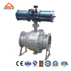 Pneumatic Actuated Forged Steel Flanged Trunnion Ball Valve