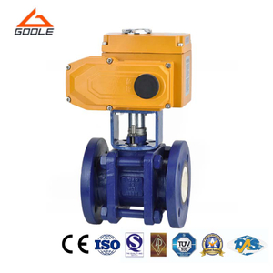 Electric Actuated 3PCS Ceramic Lined Floating Ball Valve