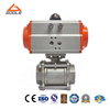 Pneumatic 3 PCS Metaled Seated Threaded Ball Valve