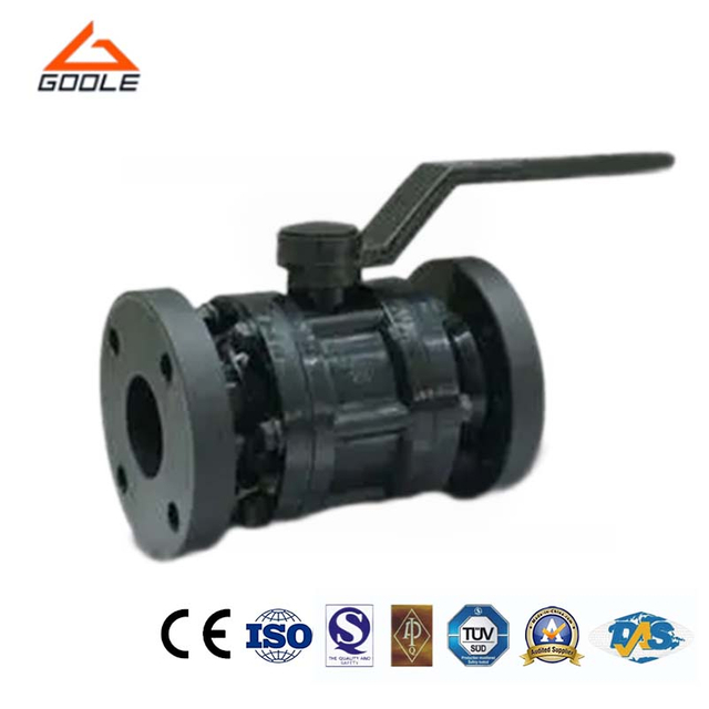 Manual Operated 3PCS Ceramic Lined Floating Ball Valve