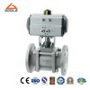 Pneumatic 3PCS Ceramic Lined Floating Ball Valve