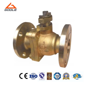 Bronze 2PCS Flanged Side Entry Split Body Floating Ball Valve