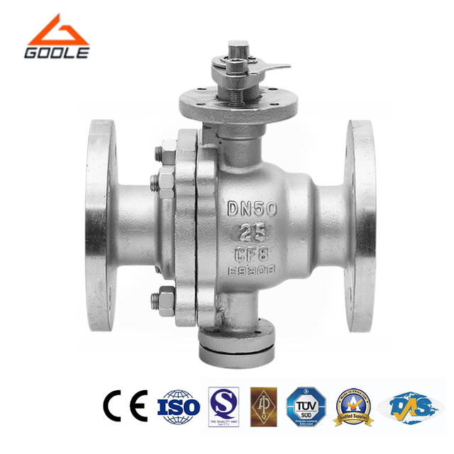 Cast Steel 2PCS Flanged Semi-Spherical Fixed High Platform Ball Valve