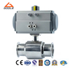 Pneumatic Actuated 1PC Sanitary Quick Installation Ball Valve 
