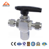 Stainless Steel 3 Way Instrument Ball Valve with Double Ferrules