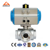Pneumatic Forged Steel Threaded Three Way Ball Valve