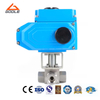 Electric Actuated Threaded High Pressure 3-Way Ball Valve 