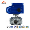 Electric Forged Steel 1000wog Threaded Three Way Ball Valve