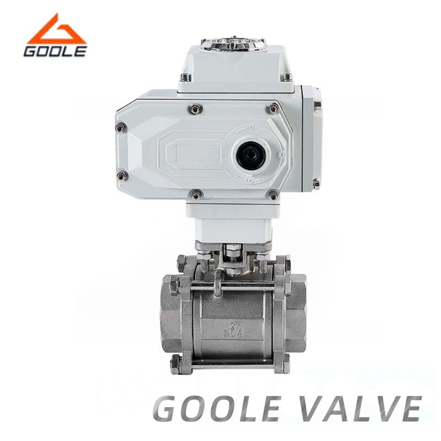 Electric 3 PC 1000 Wog Metaled Seated Threaded Ball Valve