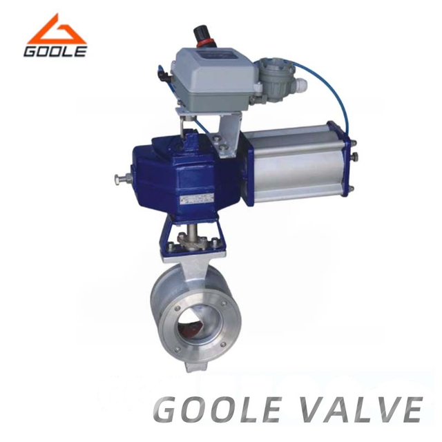 Pneumatic Actuated Forged Steel V-Port Regulating Ball Valve