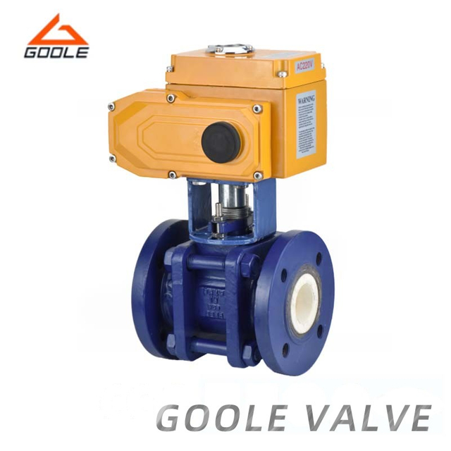 Electric Actuated 3PCS Ceramic Lined Floating Ball Valve