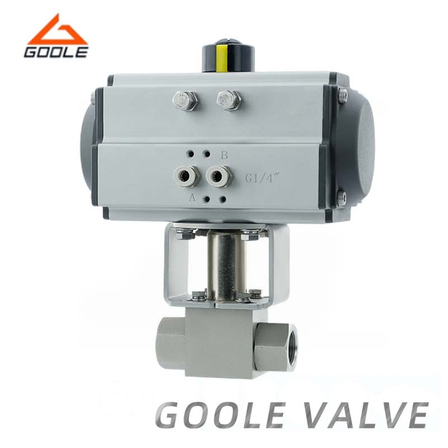 Pneumatic Actuated Threaded High Pressure Ball Valve